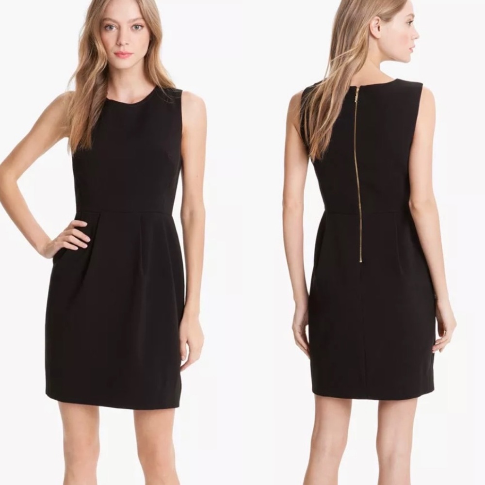 Kate Spade New York ‘Tiff’ Pleated Sheath Dress in Black